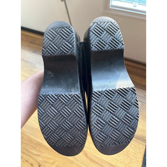 Vintage SVEN Clogs Clogmaster Wooden clogs size 35 women 5 Purple Patent Leather - Picture 5 of 9